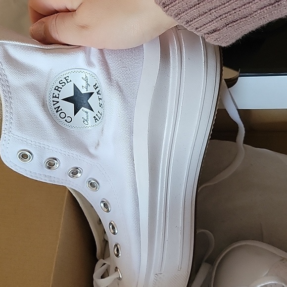 Converse Shoes Converse White High Top Platform 9 Poshmark